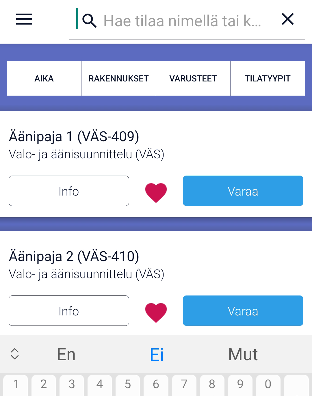 Tuudon tilavaraus