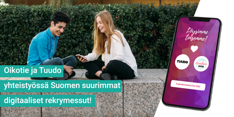 Suomen suurin korkeakoulutettavien rekrytapahtuma on Tuudon ja Oikotien yhteistyön tulos